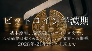 ビットコイン半減期ガイド：基本原理、過去4回のサイクル分析、 なぜ価格は動くのか、マイニング業界への影響、 2028年-2140年の未来まで