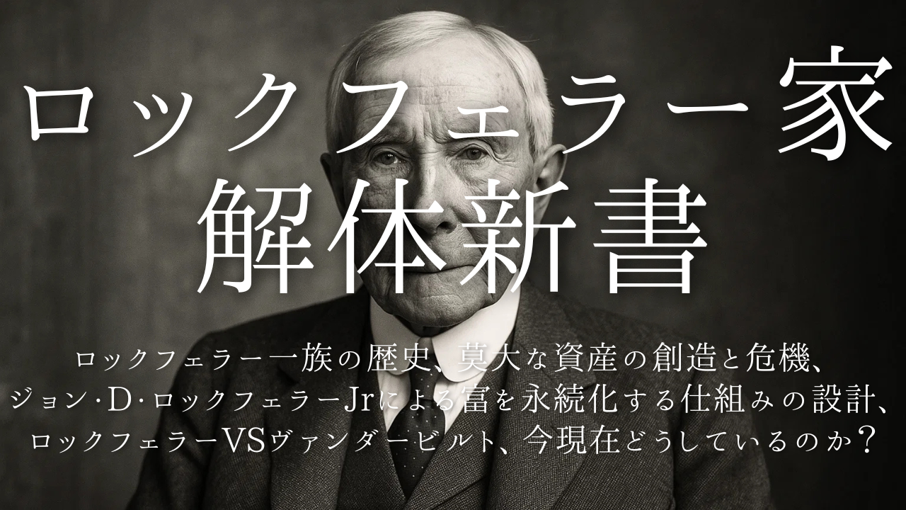 ロックフェラー家：一族の歴史、莫大な資産の創造と危機、ジョン・D・ロックフェラーJrによる富を永続化する仕組みの設計、ロックフェラーVSヴァンダービルト、今現在どうしているのか？  | 自由なライフスタイルを実現する資産構築法